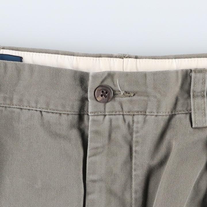 Ralph Lauren POLO by Ralph Lauren ANDREW PANT Two-pleat chino pants for men, equivalent to w36 cotton Khaki type Vintage Second Hand