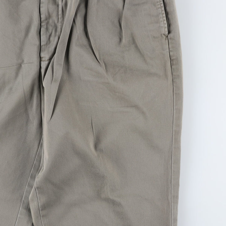 Ralph Lauren POLO by Ralph Lauren ANDREW PANT Two-pleat chino pants for men, equivalent to w36 cotton Khaki type Vintage Second Hand