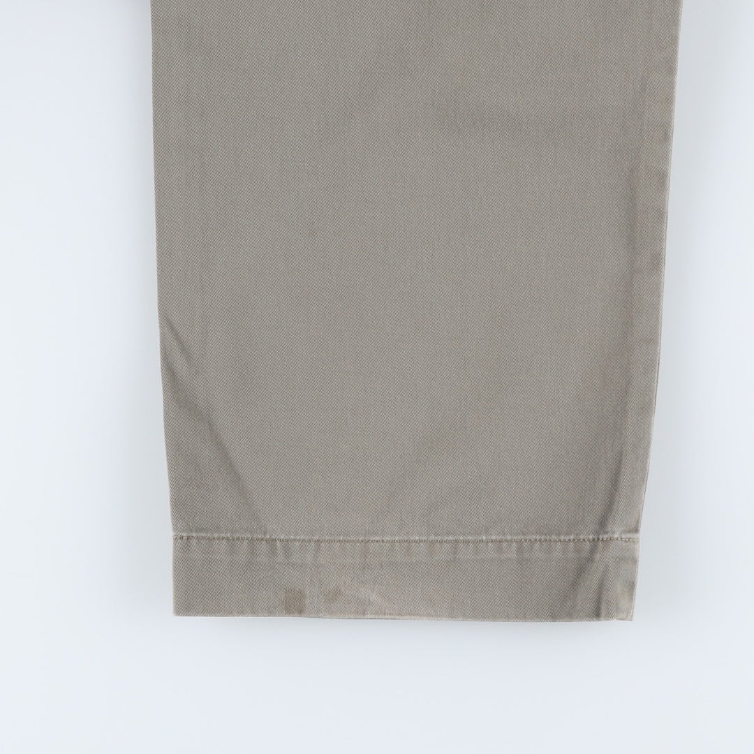 Ralph Lauren POLO by Ralph Lauren ANDREW PANT Two-pleat chino pants for men, equivalent to w36 cotton Khaki type Vintage Second Hand