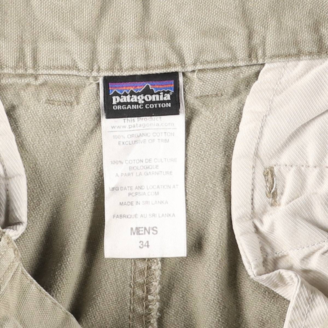 Patagonia Organic Cotton Duck Pants, Men's, Size 34 (56831FA14) Organic cotton Beige type Vintage Second Hand