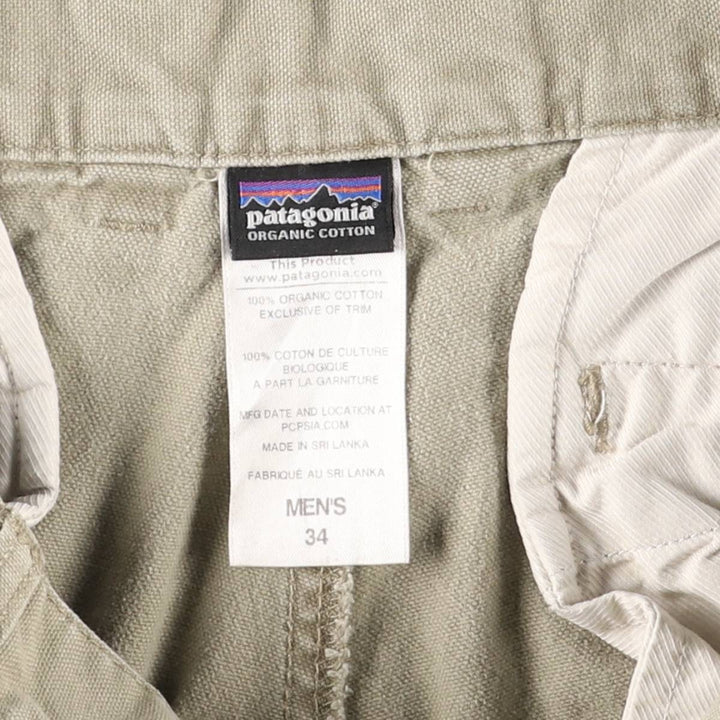 Patagonia Organic Cotton Duck Pants, Men's, Size 34 (56831FA14) Organic cotton Beige type Vintage Second Hand