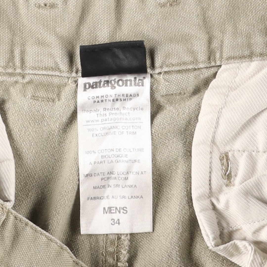 Patagonia Organic Cotton Duck Pants, Men's, Size 34 (56831FA14) Organic cotton Beige type Vintage Second Hand