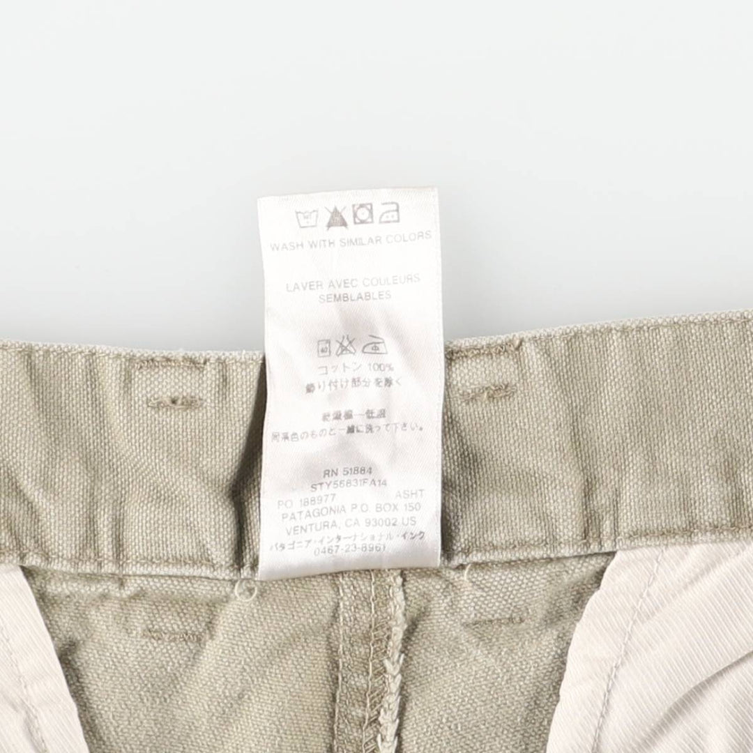 Patagonia Organic Cotton Duck Pants, Men's, Size 34 (56831FA14) Organic cotton Beige type Vintage Second Hand