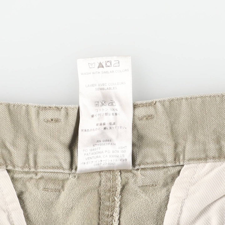Patagonia Organic Cotton Duck Pants, Men's, Size 34 (56831FA14) Organic cotton Beige type Vintage Second Hand