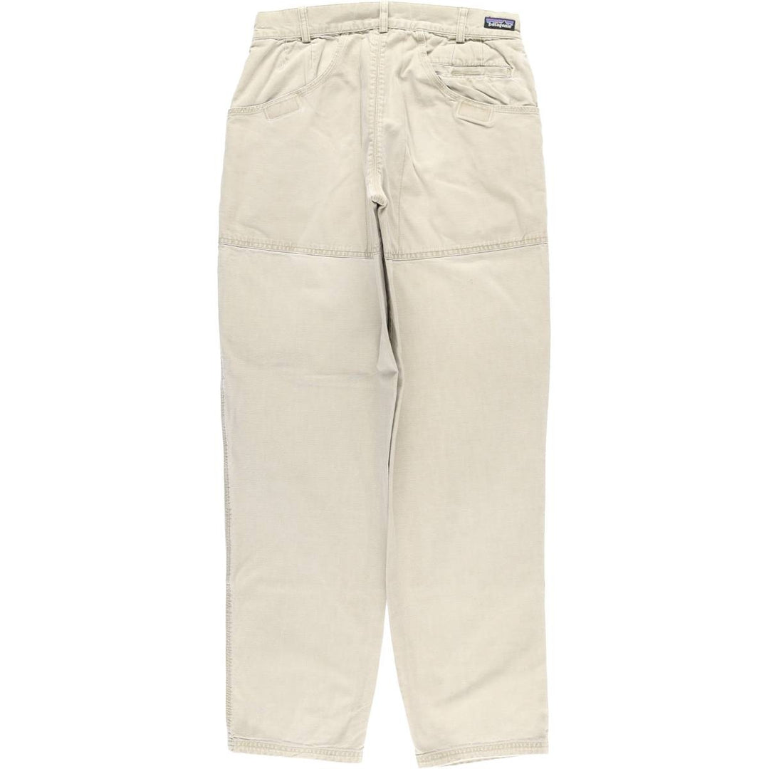 90'S Patagonia STY55513 F6 Double Knee Duck Pants, Men's, Size W31, Vintage cotton Beige type Vintage Second Hand