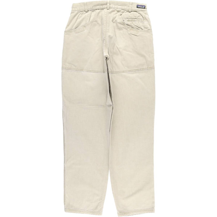 90'S Patagonia STY55513 F6 Double Knee Duck Pants, Men's, Size W31, Vintage cotton Beige type Vintage Second Hand