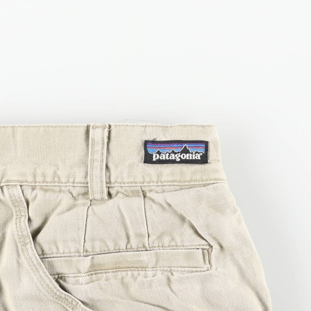 90'S Patagonia STY55513 F6 Double Knee Duck Pants, Men's, Size W31, Vintage cotton Beige type Vintage Second Hand