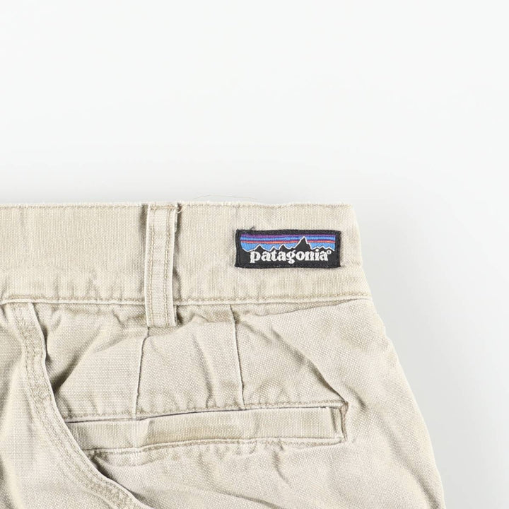 90'S Patagonia STY55513 F6 Double Knee Duck Pants, Men's, Size W31, Vintage cotton Beige type Vintage Second Hand