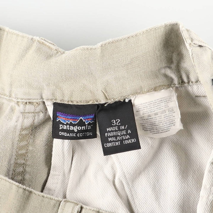 90'S Patagonia STY55513 F6 Double Knee Duck Pants, Men's, Size W31, Vintage cotton Beige type Vintage Second Hand