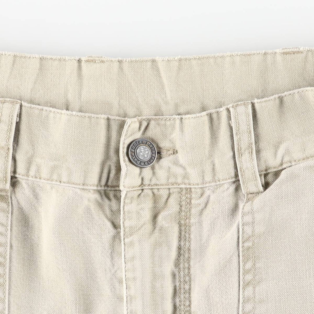 90'S Patagonia STY55513 F6 Double Knee Duck Pants, Men's, Size W31, Vintage cotton Beige type Vintage Second Hand