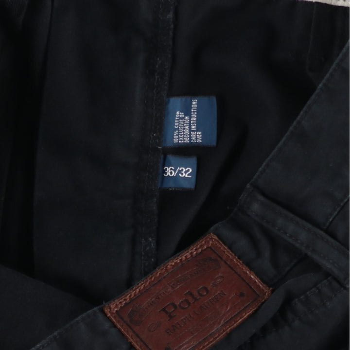 Ralph Lauren Polo RALPH LAUREN Men's Chino Pants, Size W37 cotton black type Vintage Second Hand