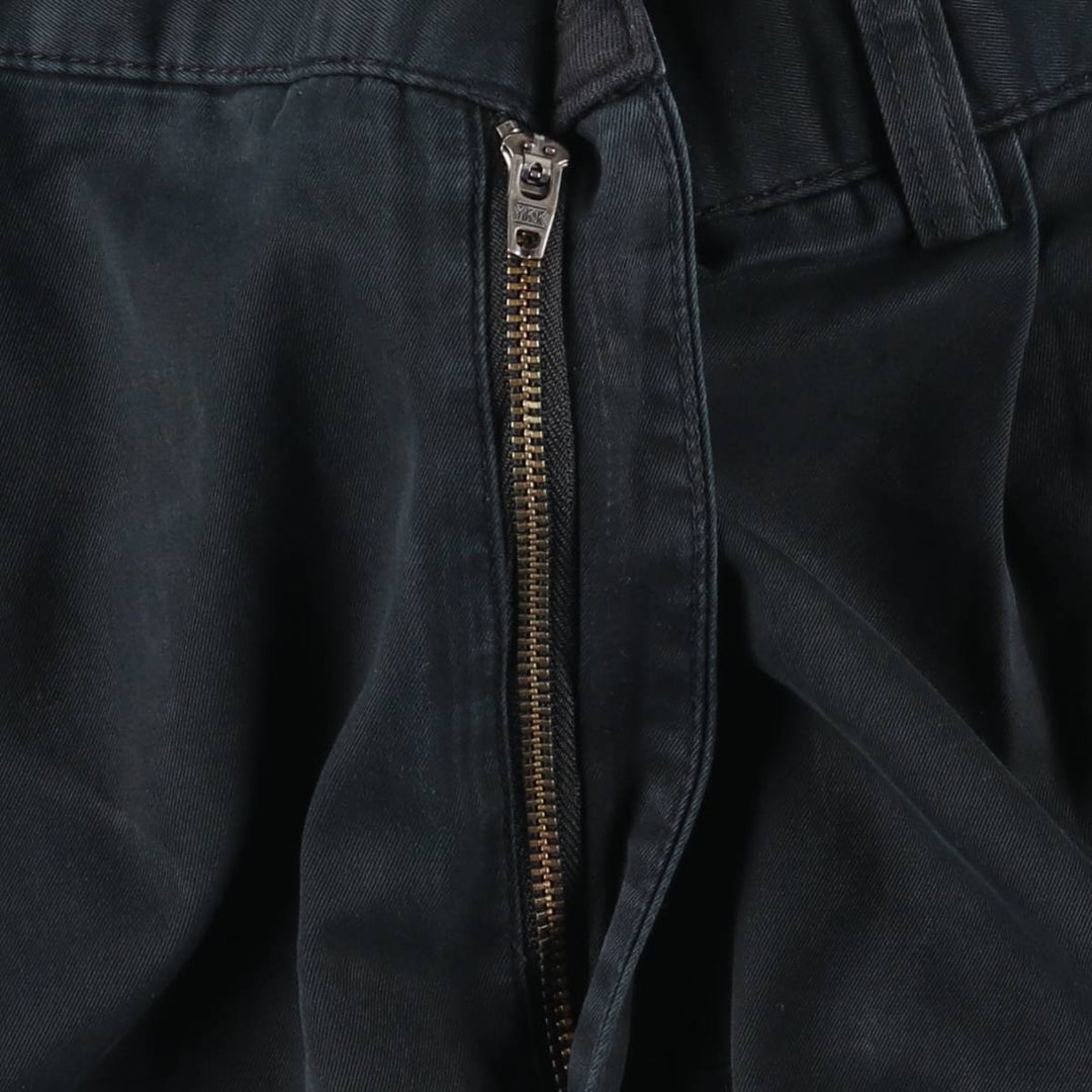 Ralph Lauren POLO by Ralph Lauren HAMMOND PANT, two-pleat chino pants, men's, w34 equivalent cotton navy blue type Vintage Second Hand