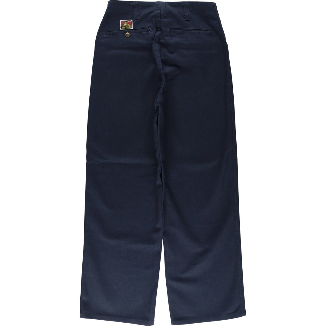 Ben Davis Work Pants, Women's Size L (W28) polyester navy blue type Vintage Second Hand