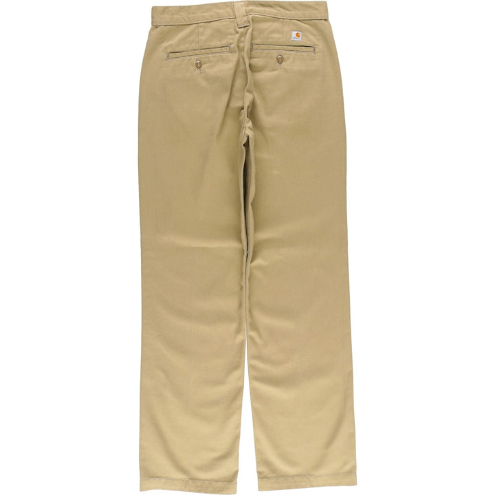 Carhartt Blended Twill Work Pants, Women's Size L (W30) polyester Beige type Vintage Second Hand