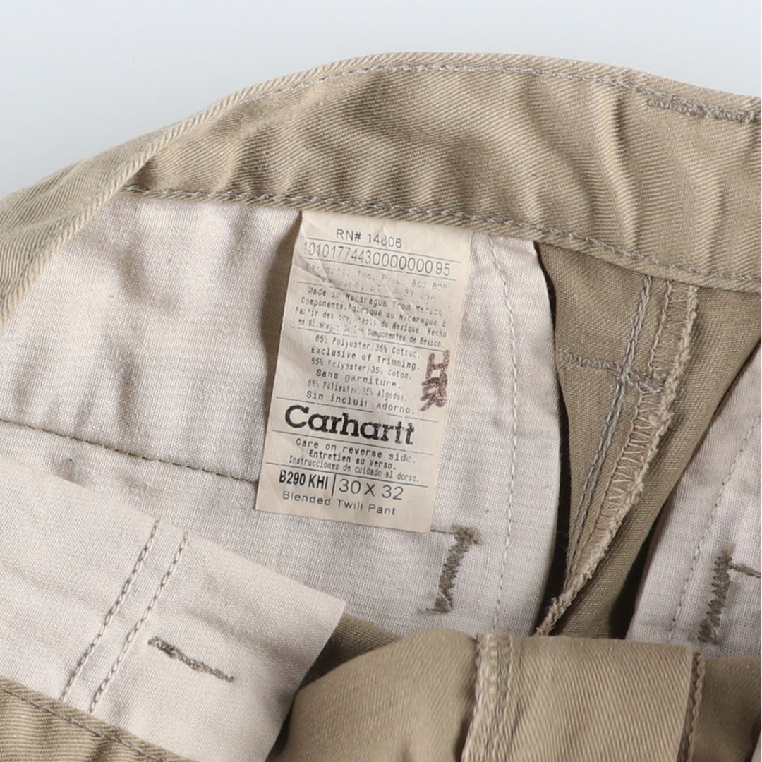Carhartt Blended Twill Work Pants, Women's Size L (W30) polyester Beige type Vintage Second Hand
