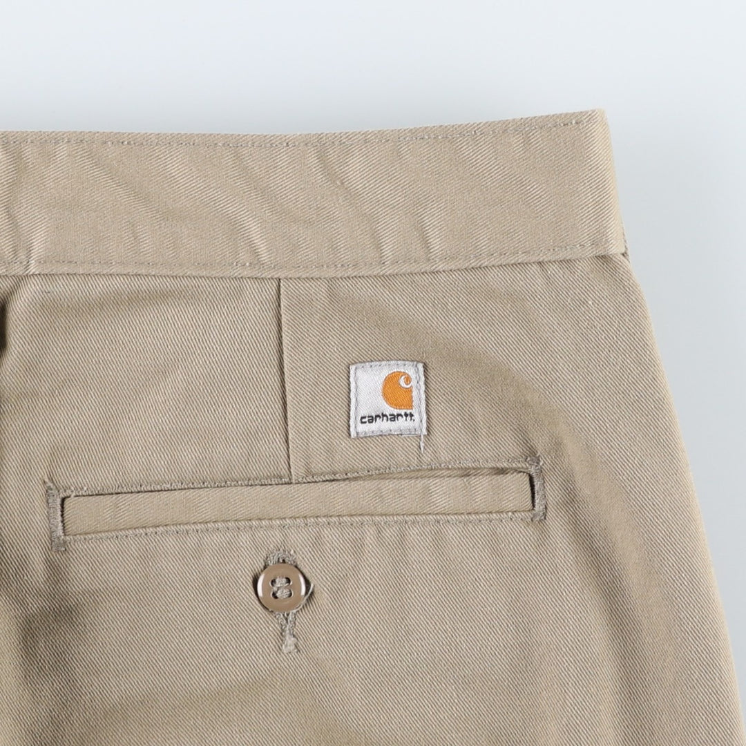 Carhartt Blended Twill Work Pants, Women's Size L (W30) polyester Beige type Vintage Second Hand