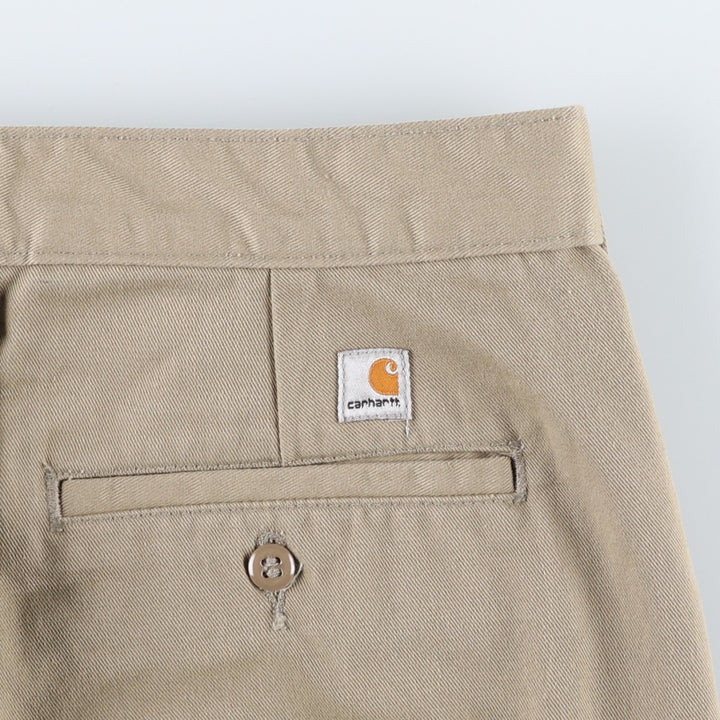 Carhartt Blended Twill Work Pants, Women's Size L (W30) polyester Beige type Vintage Second Hand