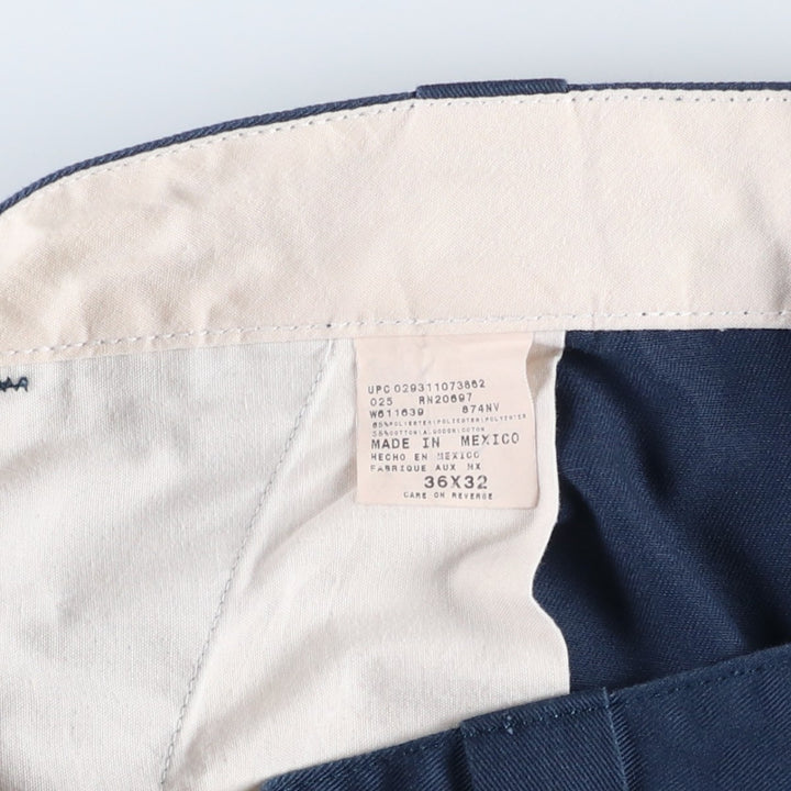 Dickies 874 Work Pants, Men's, Size W34 polyester navy blue type Vintage Second Hand