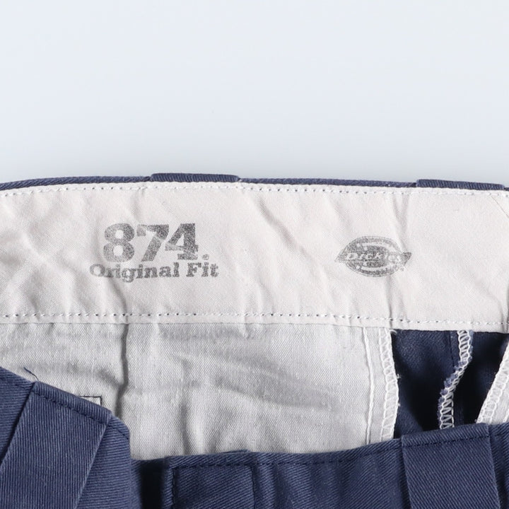 Dickies 874 Original Fit Work Pants for Men, W32 equivalent unclear navy blue type Vintage Second Hand