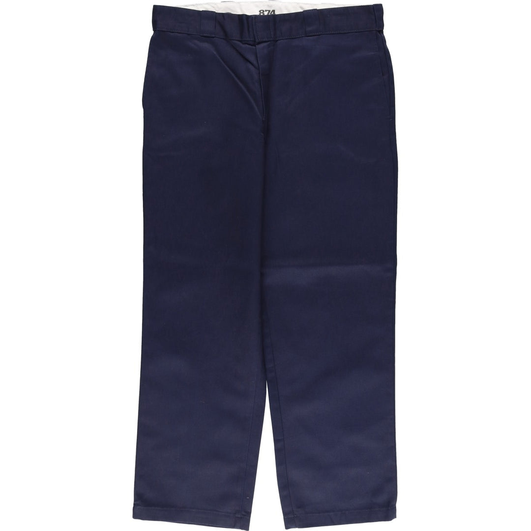 Dickies 874 Original Fit Work Pants for Men, W36 polyester navy blue type Vintage Second Hand