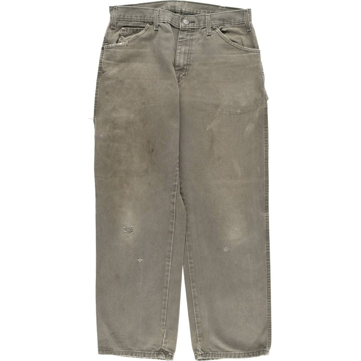Dickies Duck Painter Pants Men's W32 equivalent cotton Khaki type Vintage Second Hand