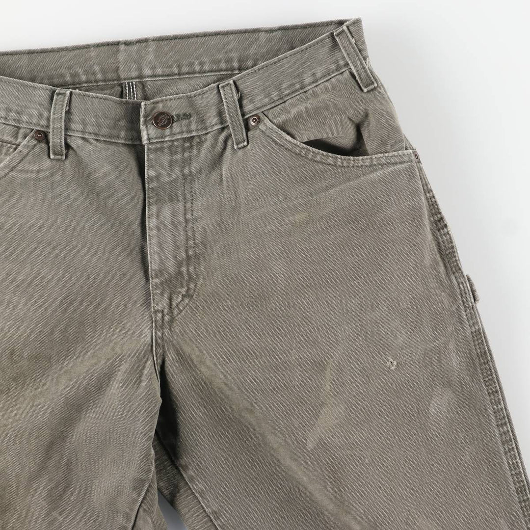 Dickies Duck Painter Pants Men's W32 equivalent cotton Khaki type Vintage Second Hand