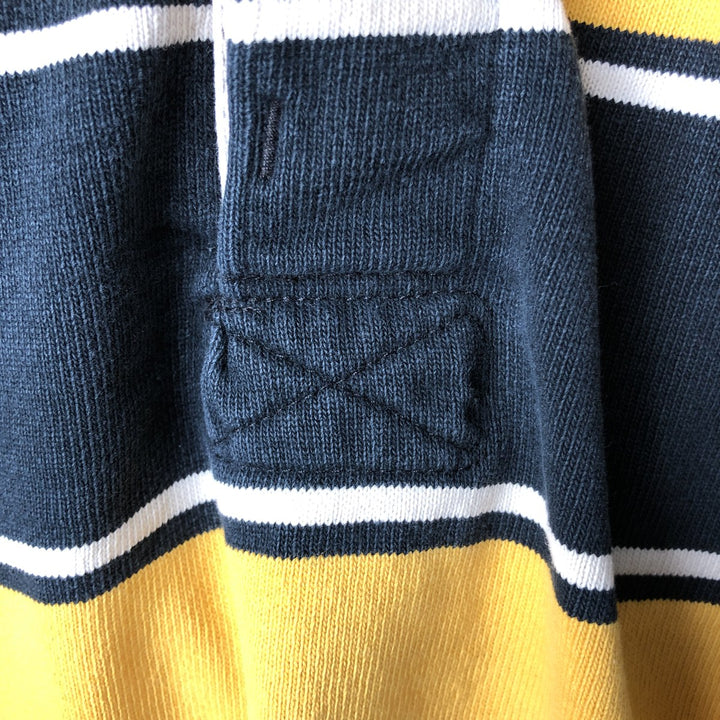 BARBARIAN Long Sleeve Rugby Shirt Made in Canada Men's XL cotton black type Vintage Second Hand
