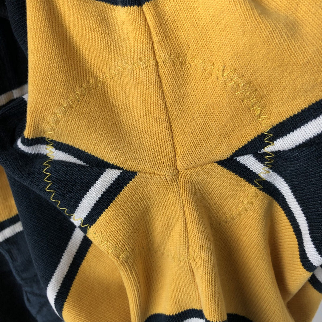 BARBARIAN Long Sleeve Rugby Shirt Made in Canada Men's XL cotton black type Vintage Second Hand