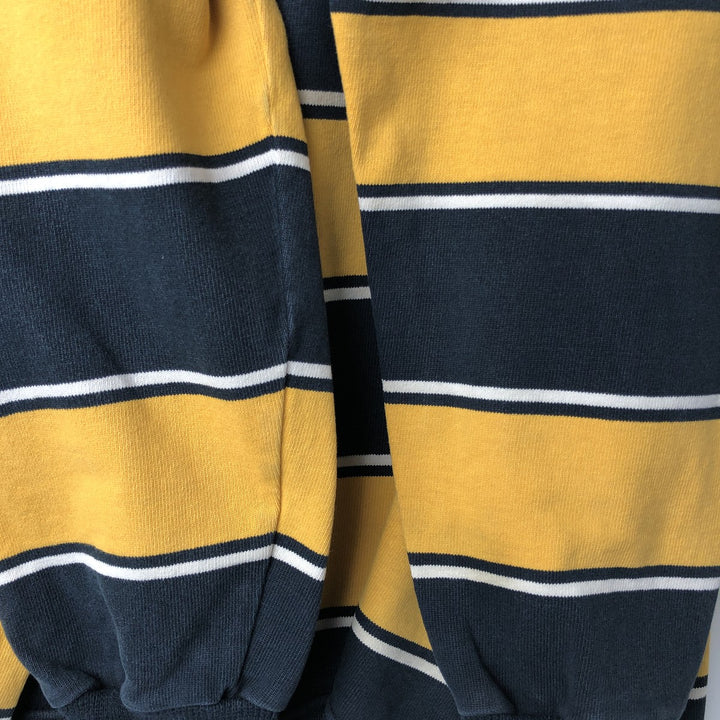 BARBARIAN Long Sleeve Rugby Shirt Made in Canada Men's XL cotton black type Vintage Second Hand