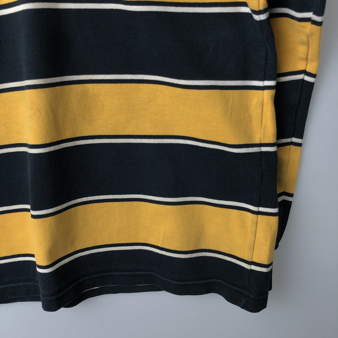 BARBARIAN Long Sleeve Rugby Shirt Made in Canada Men's XL cotton black type Vintage Second Hand