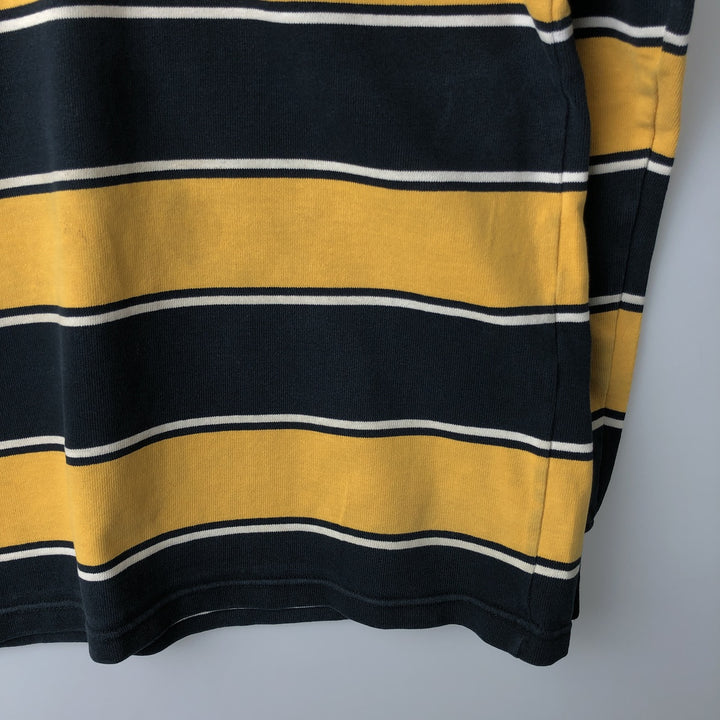 BARBARIAN Long Sleeve Rugby Shirt Made in Canada Men's XL cotton black type Vintage Second Hand