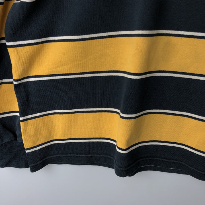 BARBARIAN Long Sleeve Rugby Shirt Made in Canada Men's XL cotton black type Vintage Second Hand