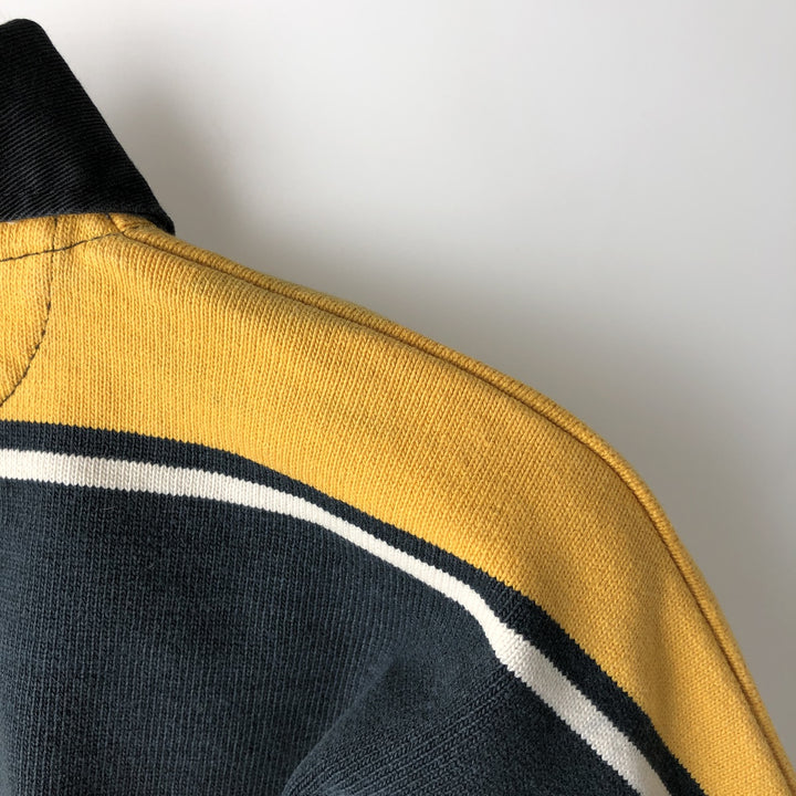 BARBARIAN Long Sleeve Rugby Shirt Made in Canada Men's XL cotton black type Vintage Second Hand