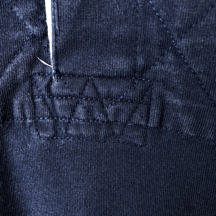 Ralph Lauren POLO by Ralph Lauren long sleeve rugby shirt, men's size L cotton navy blue type Vintage Second Hand