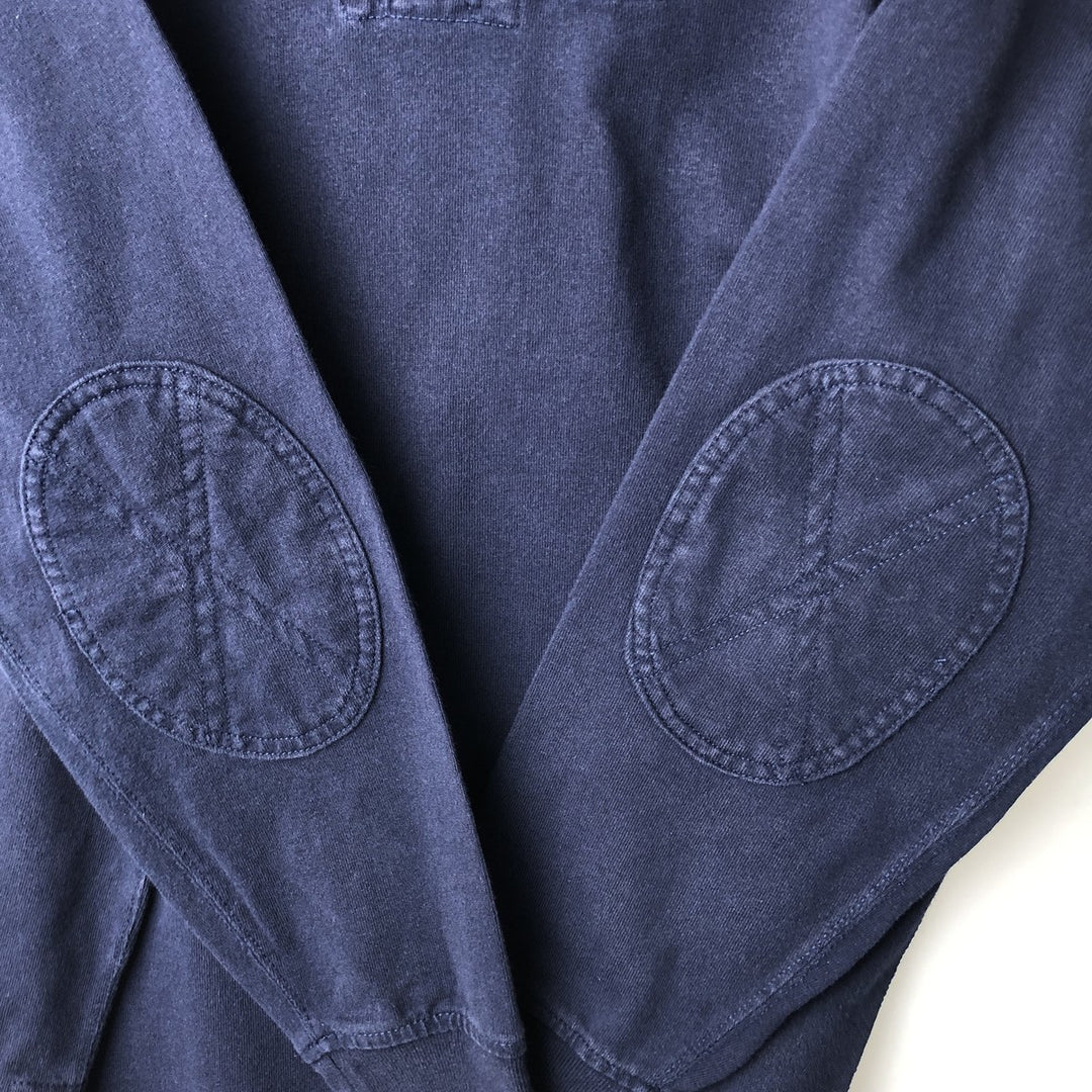 Ralph Lauren POLO by Ralph Lauren long sleeve rugby shirt, men's size L cotton navy blue type Vintage Second Hand