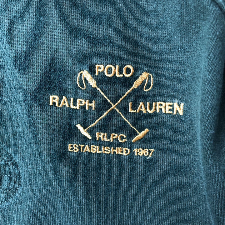 Ralph Lauren POLO by Ralph Lauren long sleeve rugby shirt, men's size L cotton Khaki type Vintage Second Hand