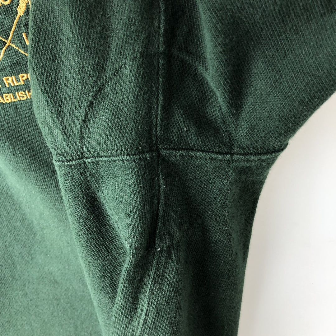 Ralph Lauren POLO by Ralph Lauren long sleeve rugby shirt, men's size L cotton Khaki type Vintage Second Hand