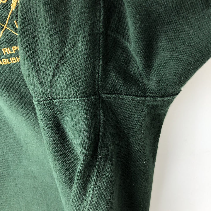 Ralph Lauren POLO by Ralph Lauren long sleeve rugby shirt, men's size L cotton Khaki type Vintage Second Hand