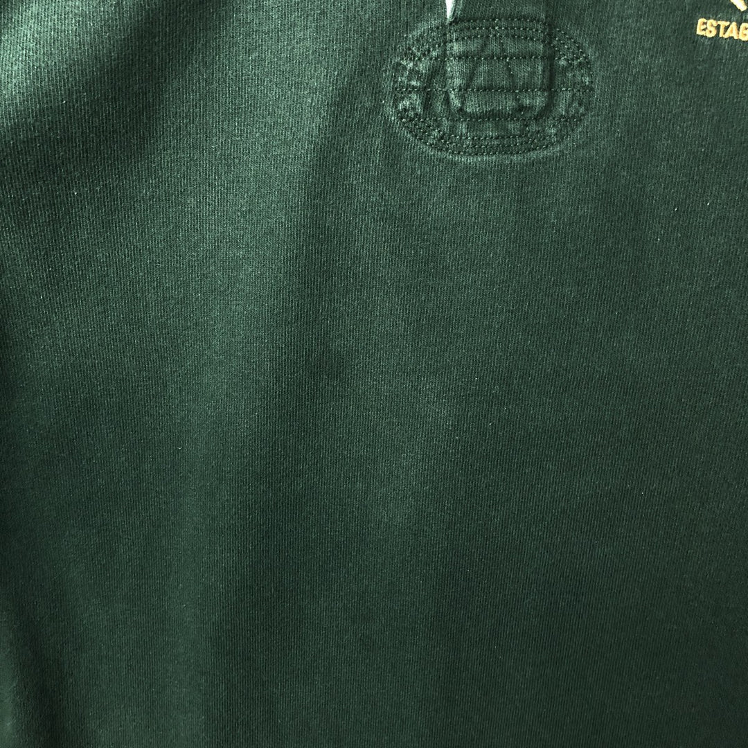 Ralph Lauren POLO by Ralph Lauren long sleeve rugby shirt, men's size L cotton Khaki type Vintage Second Hand