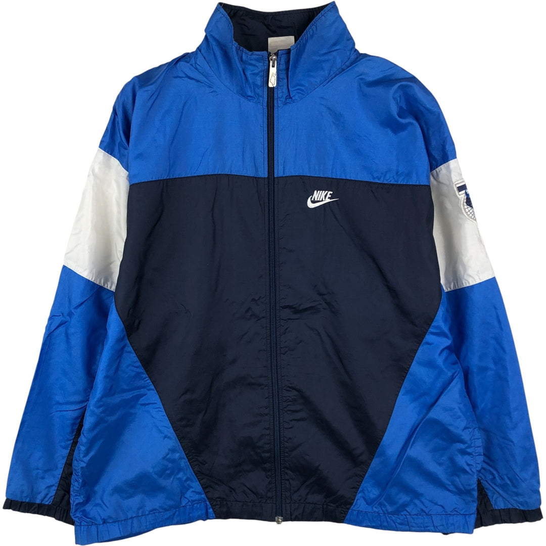 Vintage 90'S Nike silver tag nylon jacket, size M, men's Nylon blue type Vintage Second Hand