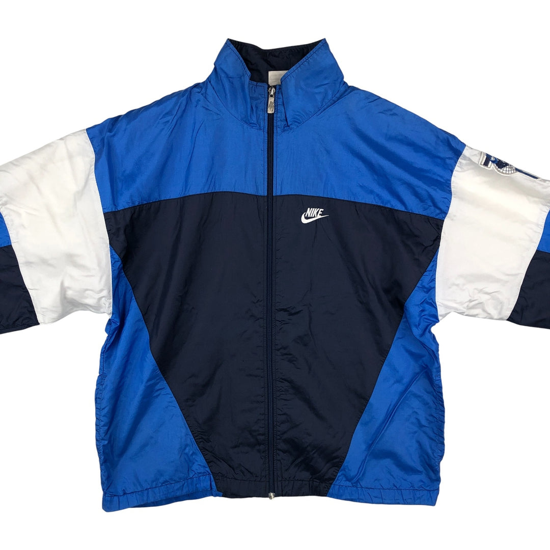 Vintage 90'S Nike silver tag nylon jacket, size M, men's Nylon blue type Vintage Second Hand