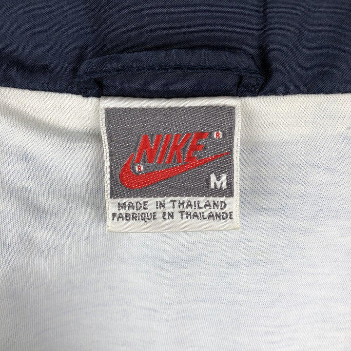 Vintage 90'S Nike silver tag nylon jacket, size M, men's Nylon blue type Vintage Second Hand