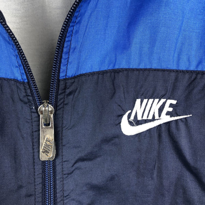 Vintage 90'S Nike silver tag nylon jacket, size M, men's Nylon blue type Vintage Second Hand