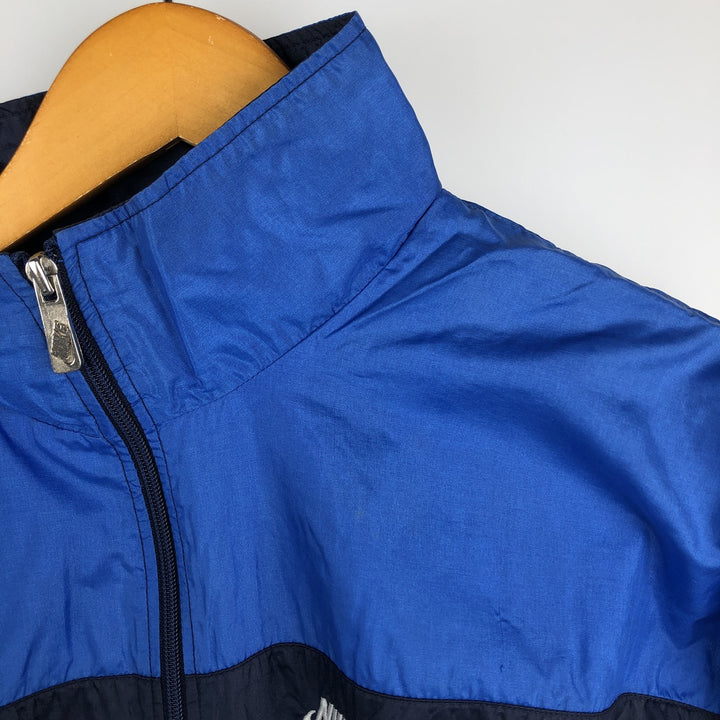 Vintage 90'S Nike silver tag nylon jacket, size M, men's Nylon blue type Vintage Second Hand