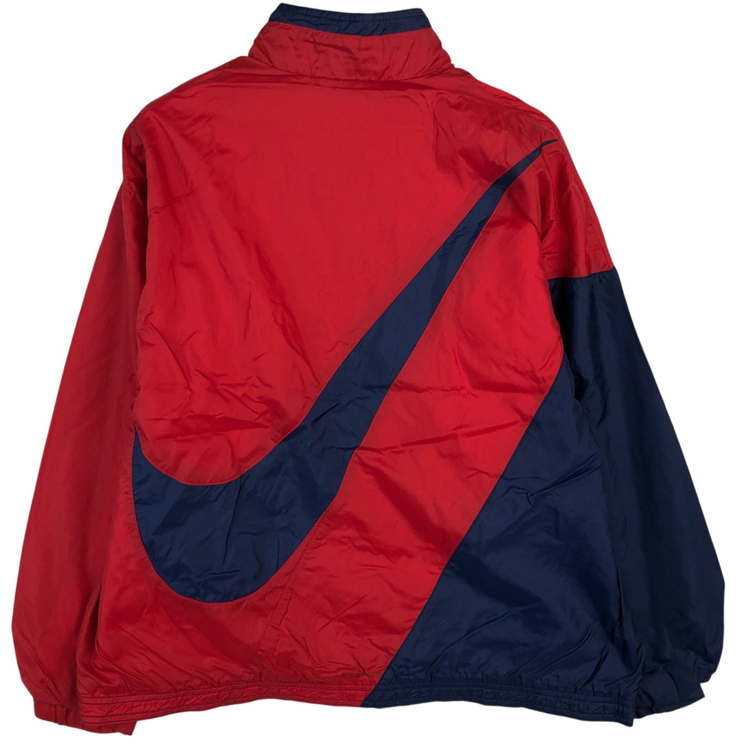 90'S Nike NIKE Back Logo Nylon Jacket Men's M Size Vintage Nylon red type Vintage Second Hand