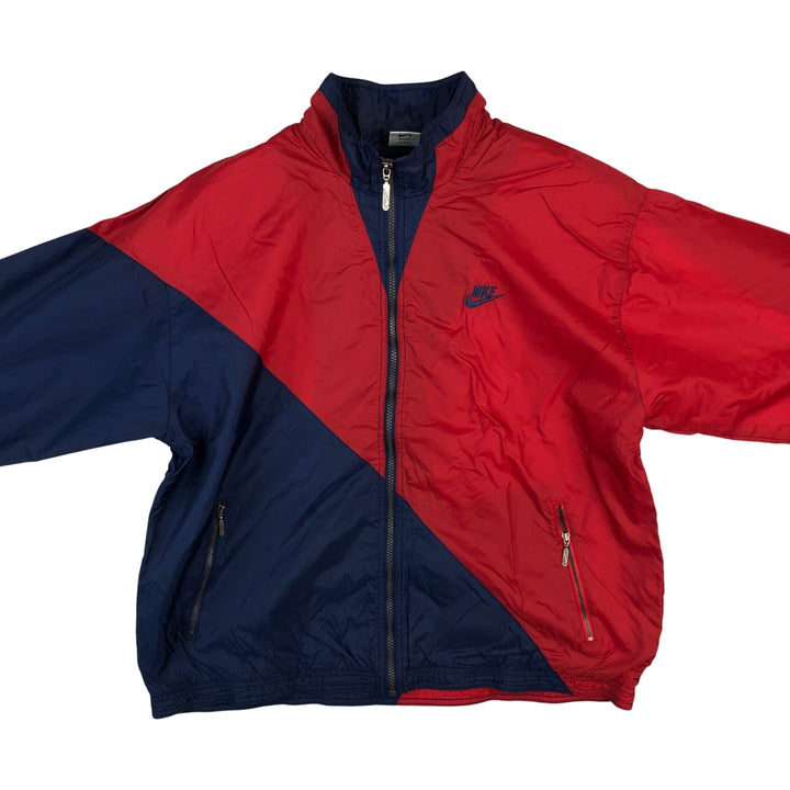 90'S Nike NIKE Back Logo Nylon Jacket Men's M Size Vintage Nylon red type Vintage Second Hand