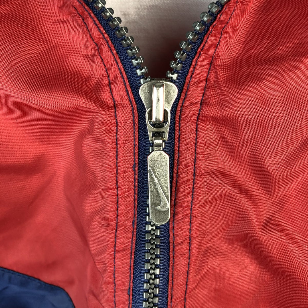 90'S Nike NIKE Back Logo Nylon Jacket Men's M Size Vintage Nylon red type Vintage Second Hand