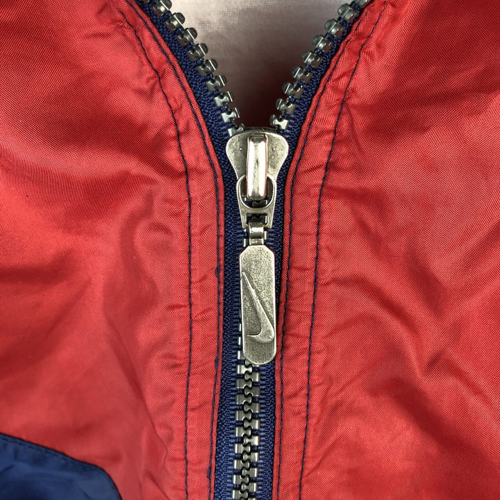 90'S Nike NIKE Back Logo Nylon Jacket Men's M Size Vintage Nylon red type Vintage Second Hand