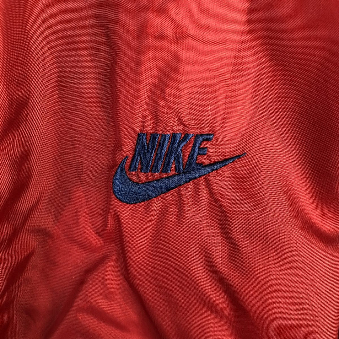 90'S Nike NIKE Back Logo Nylon Jacket Men's M Size Vintage Nylon red type Vintage Second Hand