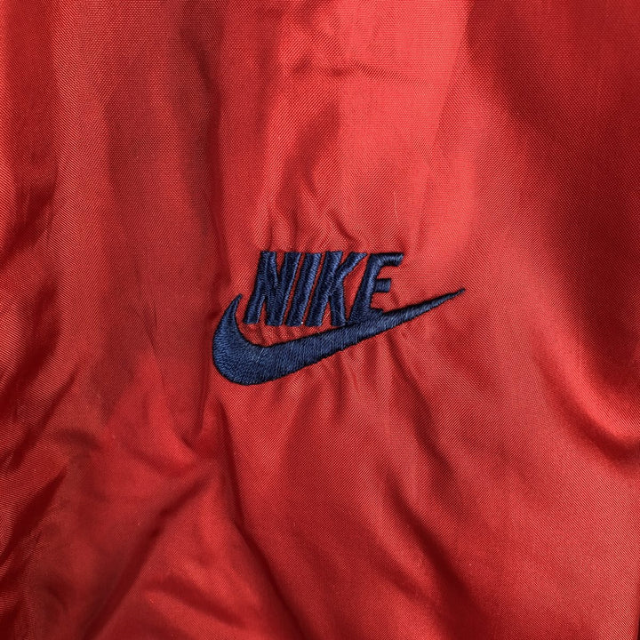 90'S Nike NIKE Back Logo Nylon Jacket Men's M Size Vintage Nylon red type Vintage Second Hand